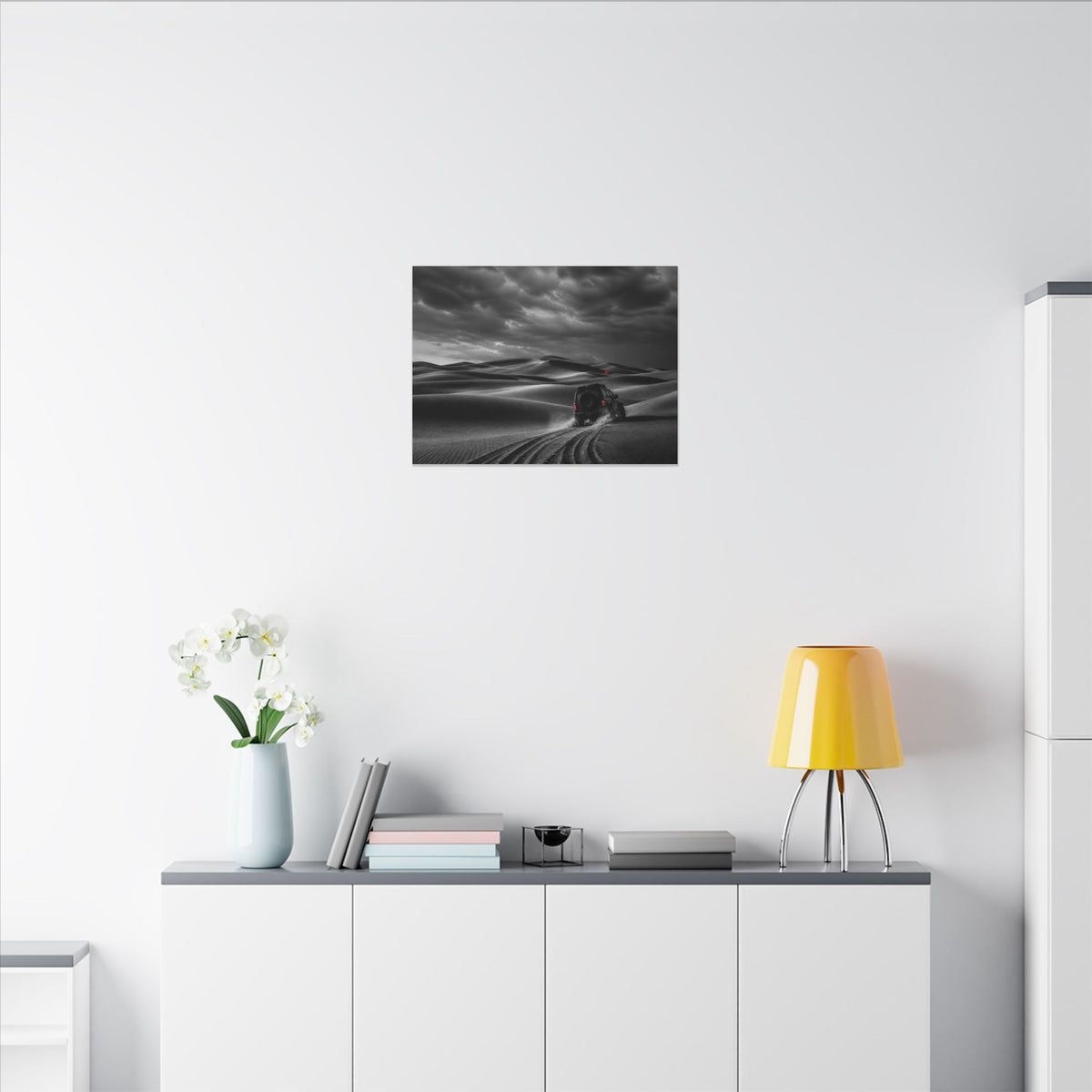 Go Beyond the Road - Minimalist Bedroom Wall Art | Canvas (Landscape)