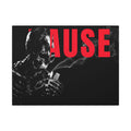 Pause (Landscape) - Smoking Skeleton Wall Art, Dark Gothic Man Cave | Canvas