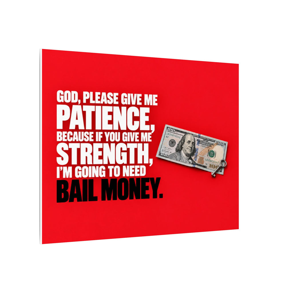 Bail Money - Meme Wall Art | Canvas (Landscape)