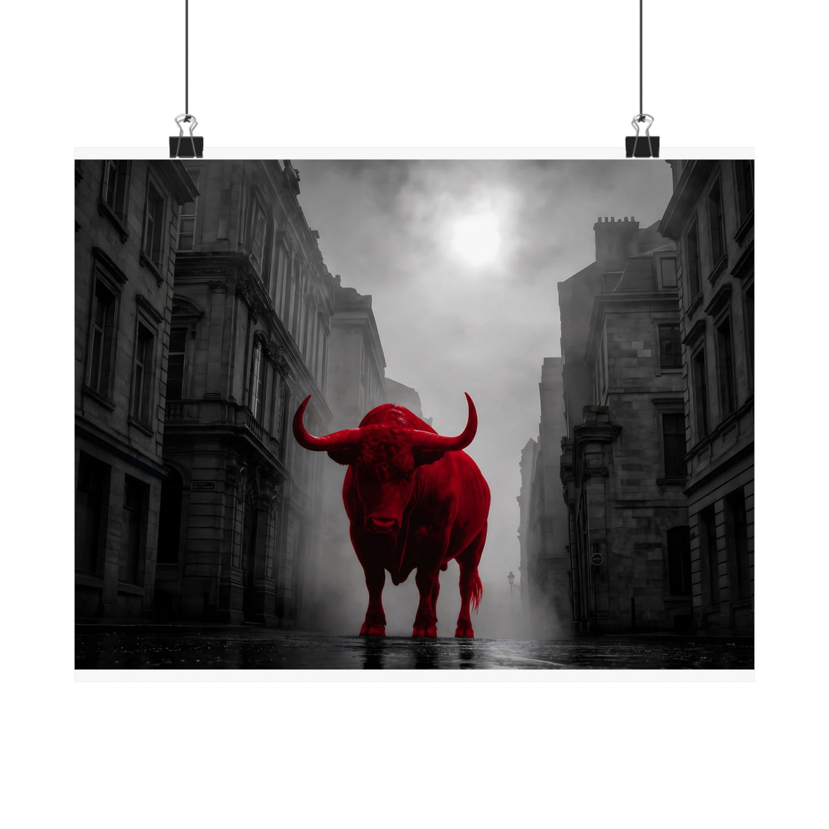 The Bull - Business Wall Art | Matte Poster (Landscape)