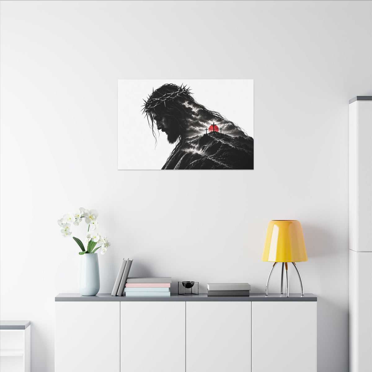 Three Crosses - Christian Wall Art | Canvas (Landscape)
