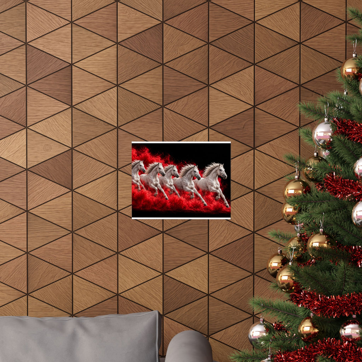 Stampede - Horse Wall Art | Matte Poster (Landscape)