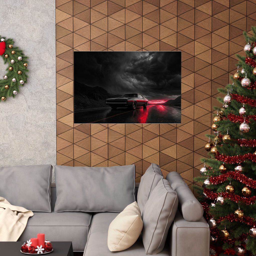 Desert Muscle - Muscle Car Wall Art | Matte Poster (Landscape)