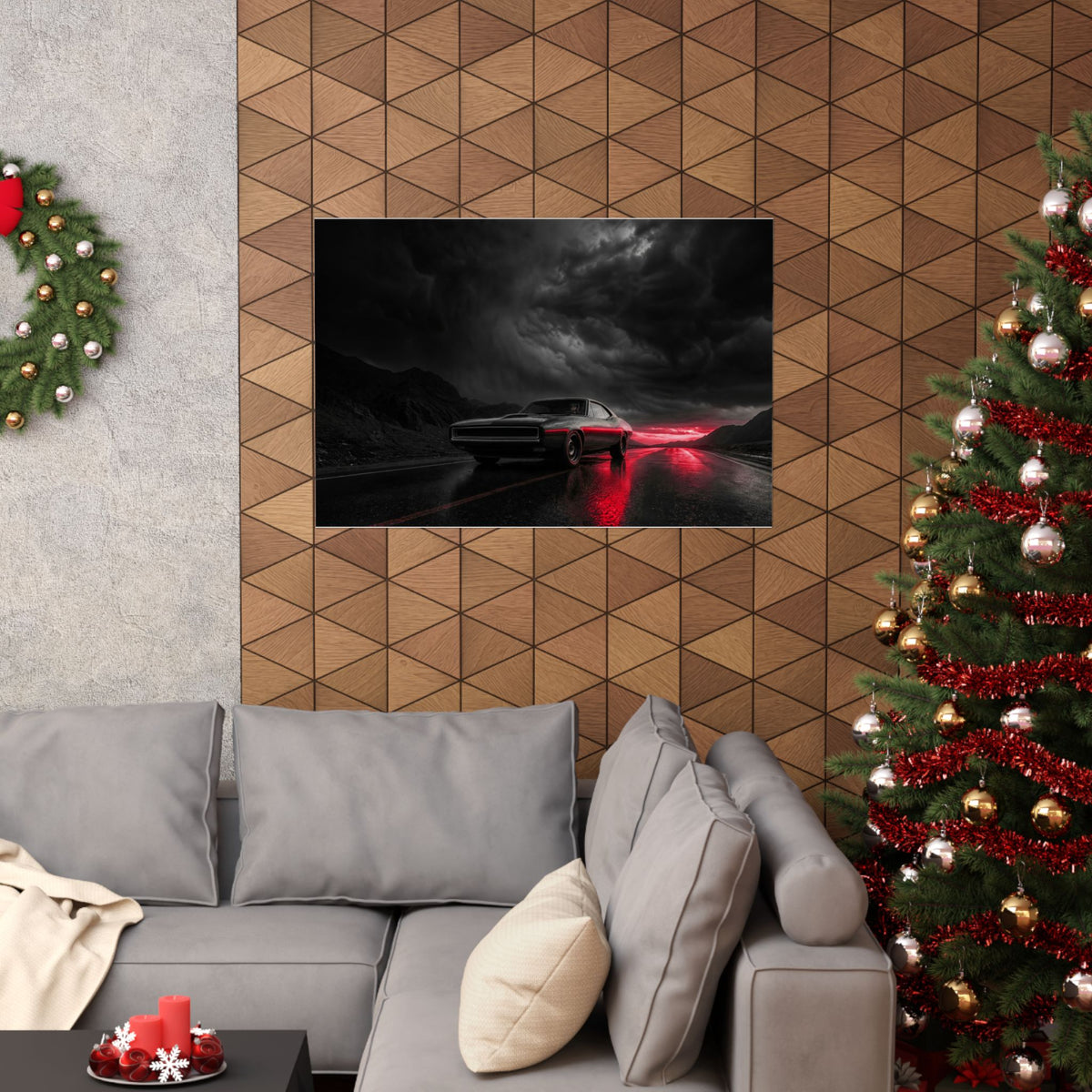 Desert Muscle - Muscle Car Wall Art | Matte Poster (Landscape)