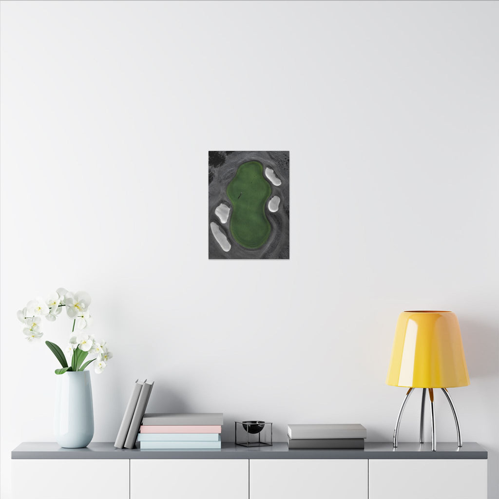Aerial Solitude - Golf Course Wall Art | Canvas