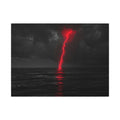 Red Strike - Red And Black Art | Canvas (Landscape)