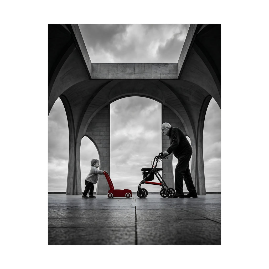 Between the Arches - Bedroom Wall Art | Matte Poster