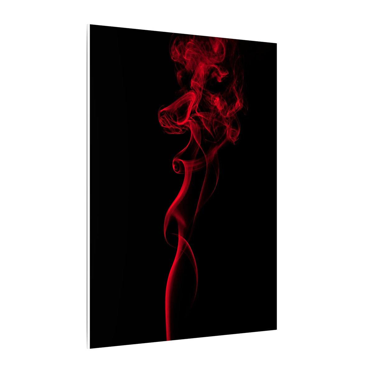 Red Smoke - Wall Art With Red Color | Canvas