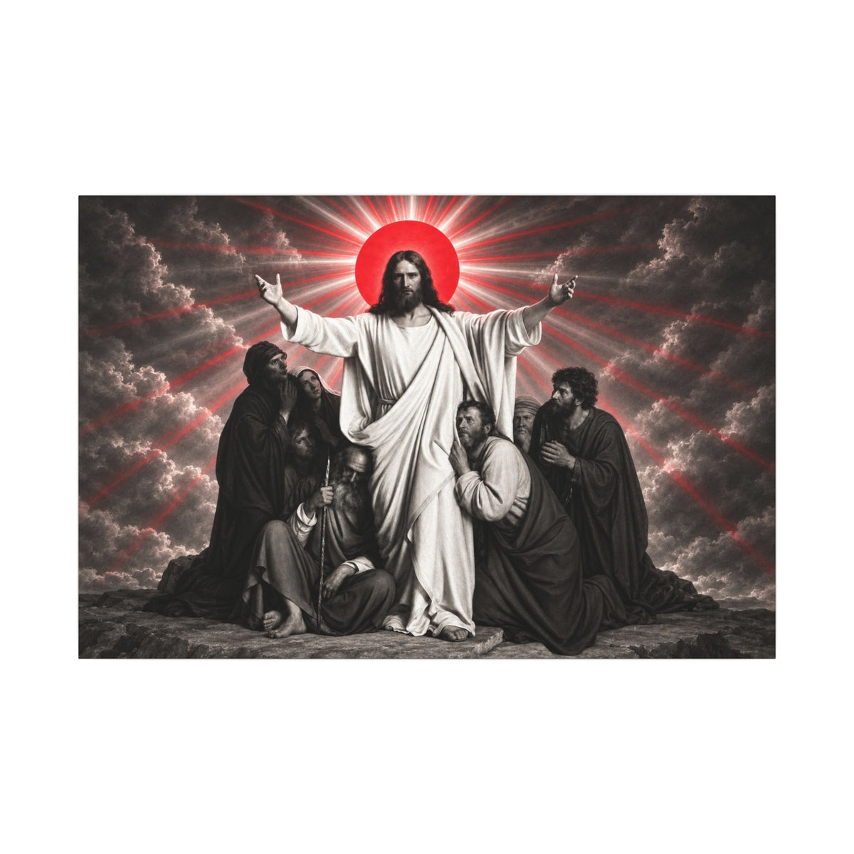 Christ and the Disciples - Christian Wall Art | Canvas (Landscape)