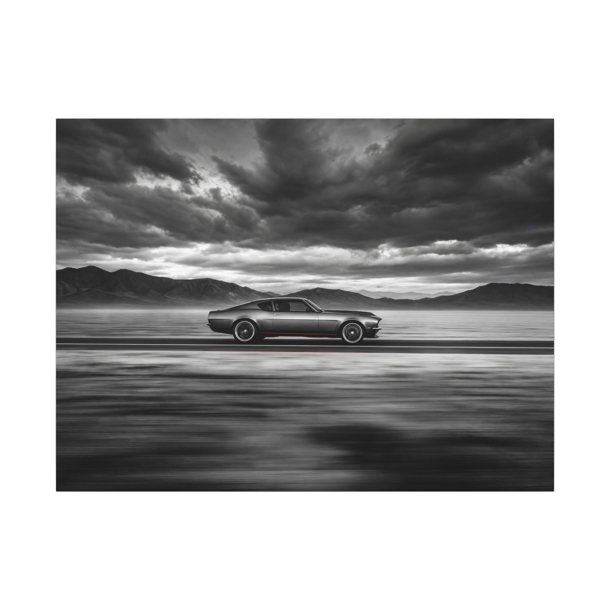 Open Road Velocity - Muscle Car Wall Art | Canvas (Landscape)